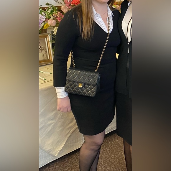 J. Crew 3/4 Sleeve Classic Work Date Dress - Picture 8 of 8